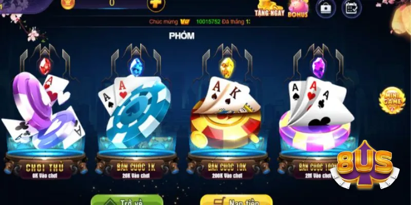 Nên bắt đầu với các giao dịch nhỏ để làm quen với hệ thống nạp rút 8US